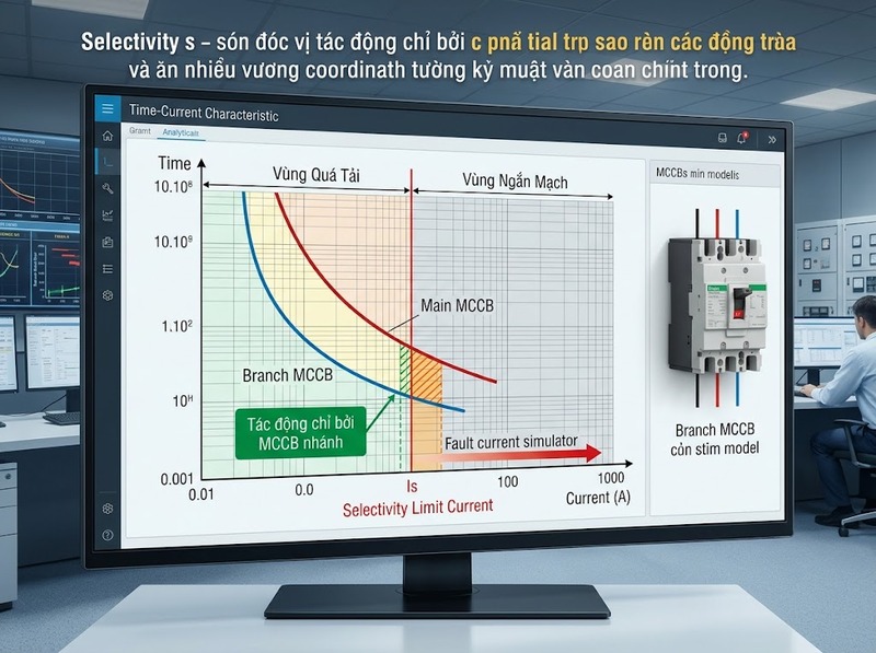 Cách phối hợp MCCB tổng và MCCB nhánh